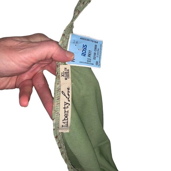 Liberty Love Women's Junior Size XL Mini Dress Fit & Flare Boho Floral Print NWt - Picture 7 of 7